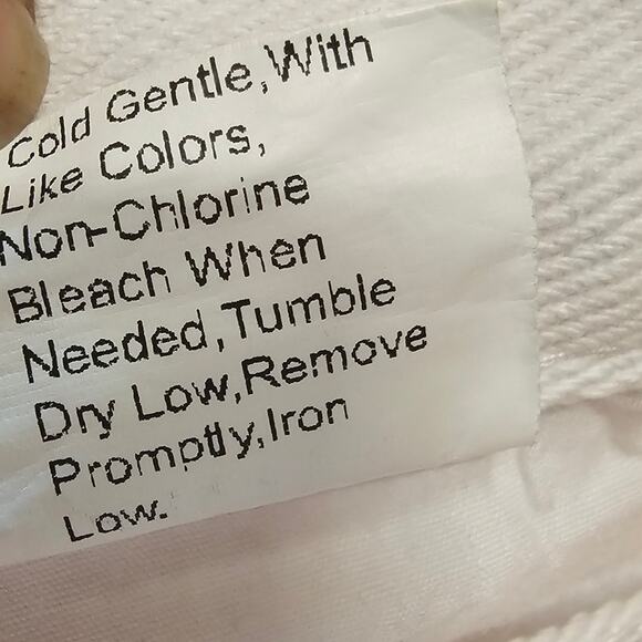 Shein Icon High Waisted Orange White Groovy Jeans Women's 6 US 3529 - Picture 5 of 8